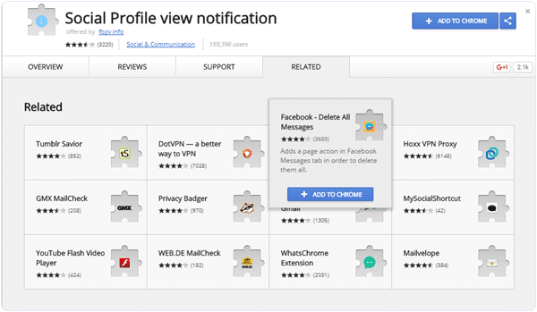 Chrome Profile Visitor Extension