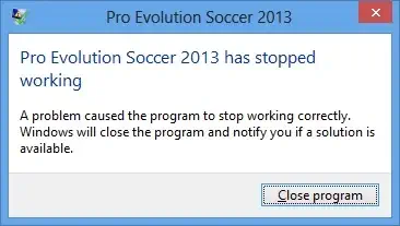 مشكلة PES 2013 has stopped working