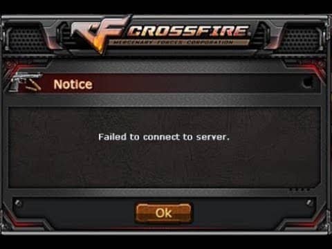 مشكلة كروس فاير failed to connect to server